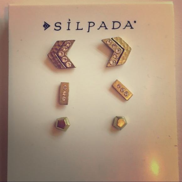 Silpada Jewelry - Silpada gold dainty earring trio